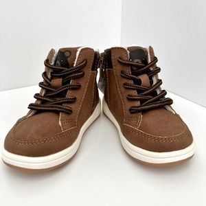 NWT H&M BABY FAUX SHEARLING-LINED HIGH TOP Size 4-5